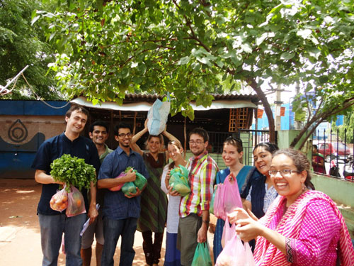 Tamil students at a local trip