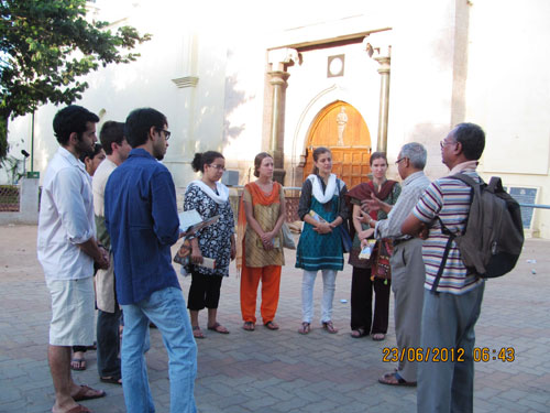 Tamil participants at a heritage walk