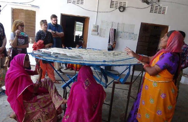 Students visiting NGO